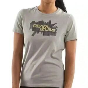 PEARL IZUMI Womens Gray Wet Weather Lucent Mesa T Shirt Sz XL